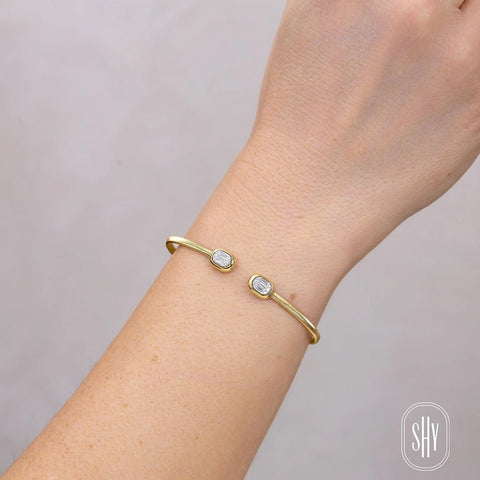 Shy Creation Corelli 0.20CT Diamond Baguette Bangle