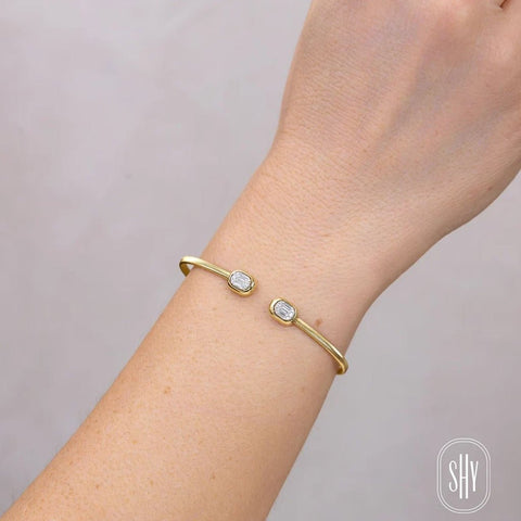 Shy Creation Corelli 0.20CT Diamond Baguette Bangle