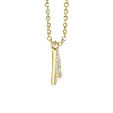 Shy Creation Initial 0.09CT Diamond Pave Necklace - Initial A