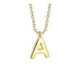 Shy Creation Initial 0.09CT Diamond Pave Necklace - Initial A