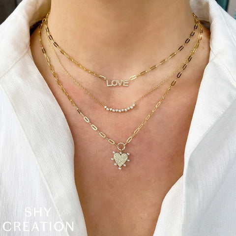 Shy Creation Jackie 0.12CT Diamond & Cultured Pearl Necklace