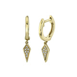 Shy Creation KATE 0.04CT Diamond Huggie Earring