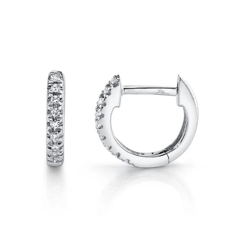 Shy Creation Kate 0.04Ct. Diamond Mini Huggie Earring