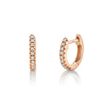 Shy Creation Kate 0.04ct. Diamond Mini Huggie Earrings