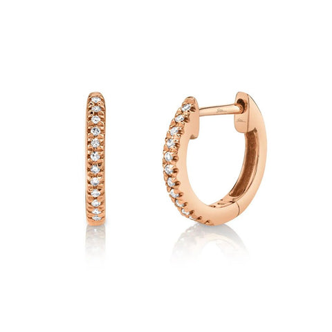 Shy Creation KATE 0.07CT Diamond Huggie Earring