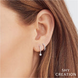 Shy Creation Kate 0.07Ct. Diamond Huggie Earring
