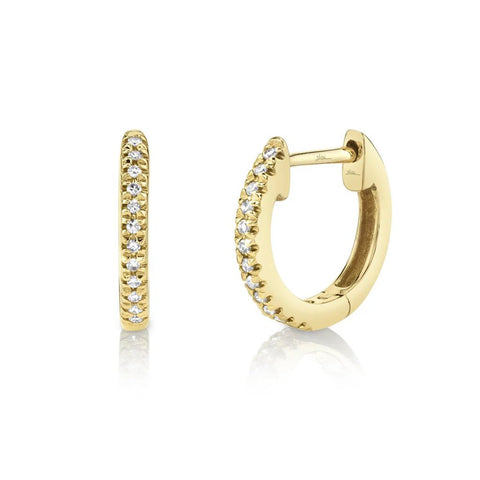 Shy Creation KATE 0.07CT Diamond Huggie Earring