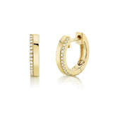 Shy Creation Kate 0.08CT Diamond Huggie Earring