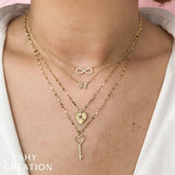 Shy Creation Kate 0.09CT Diamond Infinity Necklace