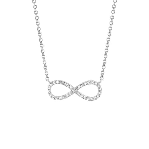 Shy Creation Kate 0.09CT Diamond Infinity Necklace