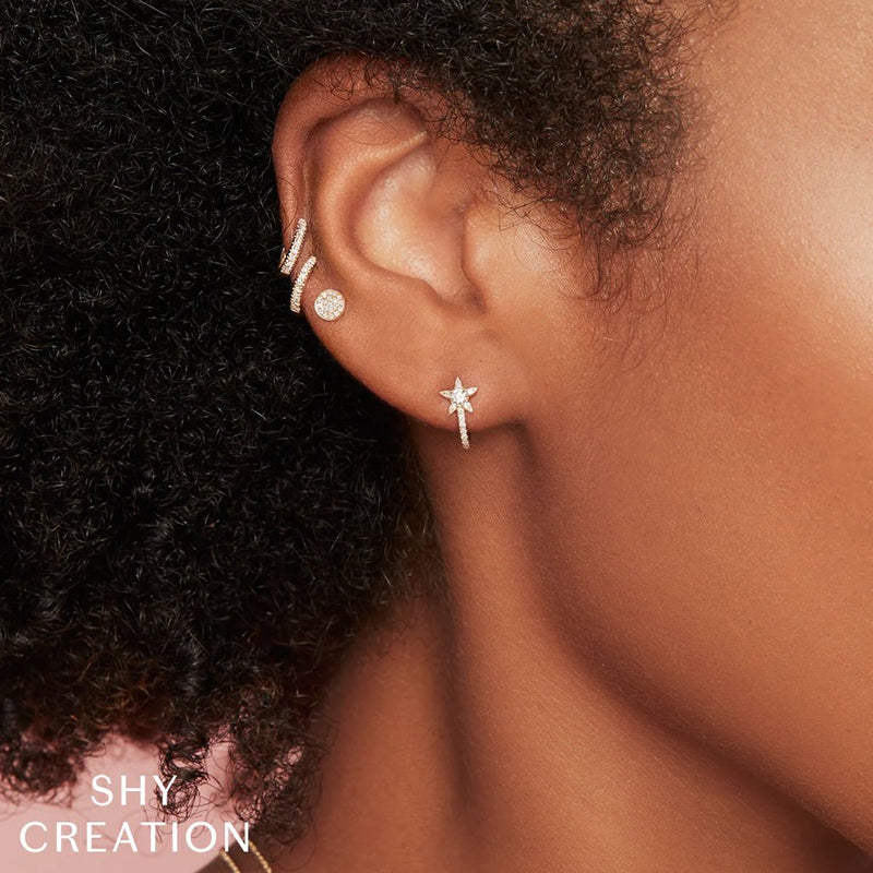 Shy Creation Kate 0.17Ct. Diamond Star Earring