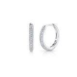 Shy Creation Kate 0.21CT Diamond Pave Hoop Earring