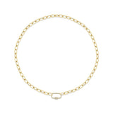Shy Creation Kate 0.23 Ct. Diamond Paper Clip Link Necklace
