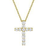 Shy Creation Kate 0.32 Ct. Diamond Cross Necklace