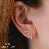 Shy Creation Kate 0.34CT Diamond Huggie Earring