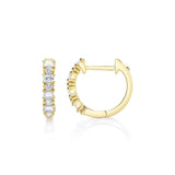 Shy Creation KATE 0.42CT Diamond Baguette Huggie Earring
