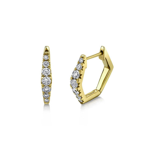 Shy Creation KATE 0.49CT Diamond Huggie Earring