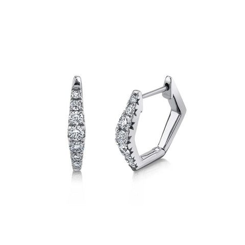 Shy Creation KATE 0.49CT Diamond Huggie Earring