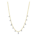 Shy Creation Kate 0.64CT Diamond Faceted Ball Chain Necklace