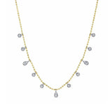 Shy Creation Kate 0.64CT Diamond Faceted Ball Chain Necklace