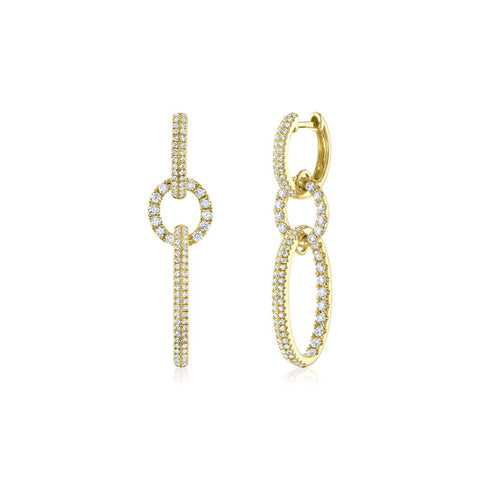Shy Creation Kate 1.00 Ct. Diamond Oval Earring