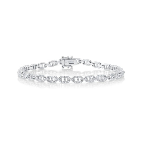 Shy Creation Kate 1.05 Ct. Diamond Link Bracelet