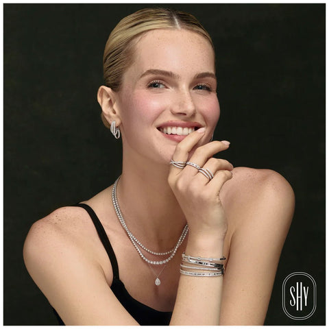 Shy Creation Kate 1.74CT Diamond Baguette Bangle