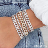 Shy Creation Kate 4.36Ct. Diamond Pave Link Bracelet