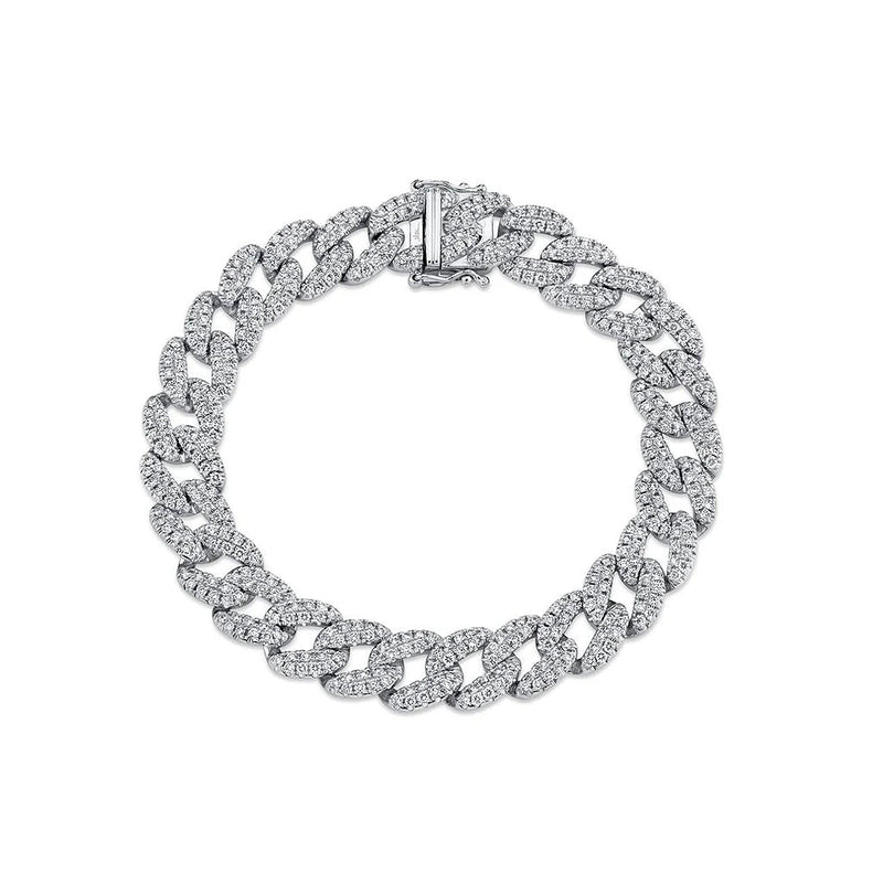 Shy Creation Kate 4.36Ct. Diamond Pave Link Bracelet