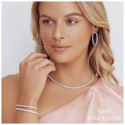 Shy Creation Stella 1.00CT Diamond Tennis Bracelet