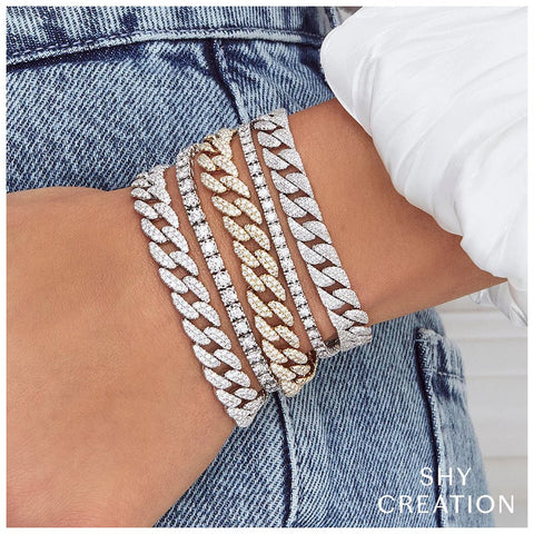 Shy Creation Stella 2.02CT Diamond Tennis Bracelet