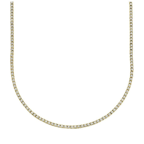 Shy Creation Stella 3.96 Ct. Diamond Tennis Necklace