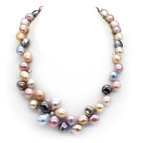 South Sea Pearl Diamond Necklace