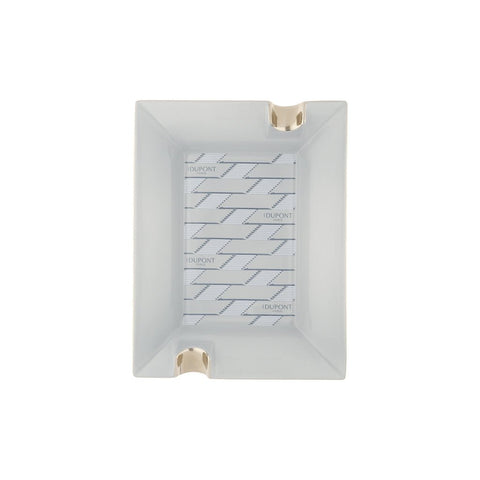 St Dupont Ashtray Porcelain Monogram 1872 light grey
