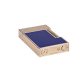 St Dupont Line 2 Blue and Pink Gold Dragon Scales Lighter