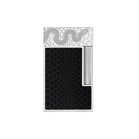 St Dupont Line 2 Lacquered lighter Snake black