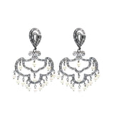White South Sea Pearl Diamond Earrings