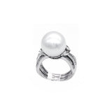 White South Sea Pearl Diamond Ring