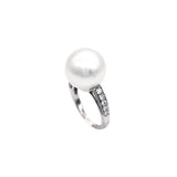 White South Sea Pearl Diamond Ring
