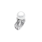 White South Sea Pearl Diamond Ring