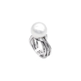 White South Sea Pearl Diamond Ring