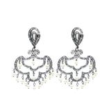 White South Sea Pearl Diamond Earrings CH Collection