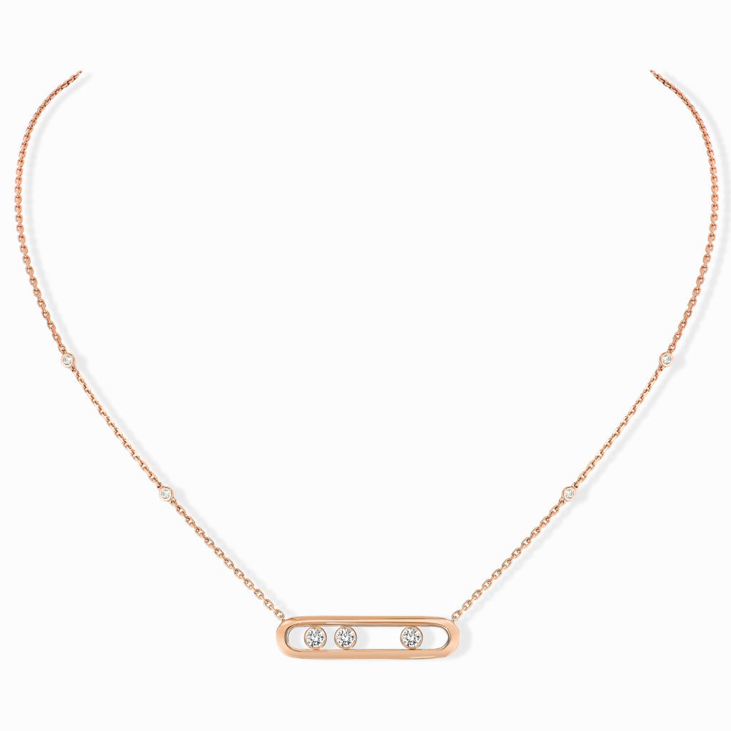 Messika Move Classic Rose Gold Diamond Necklace - 03997-PG  Messika