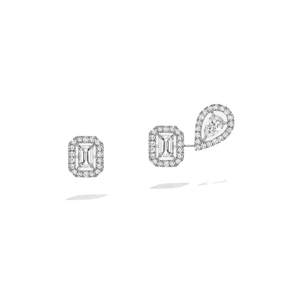 Messika My Twin My 1+2 0,10ct X3 White Gold Diamond Earrings - 07004-WG  Messika