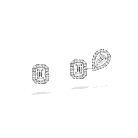 Messika My Twin My 1+2 0,10ct X3 White Gold Diamond Earrings - 07004-WG  Messika