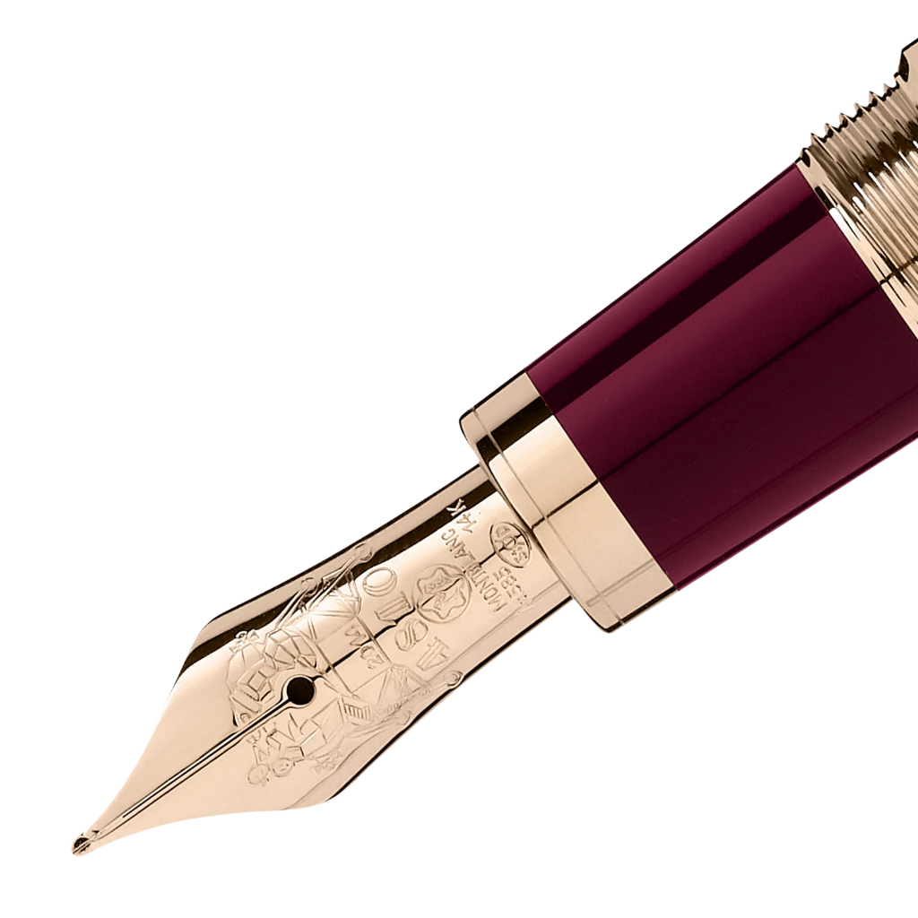 Montblanc SE John F. Kennedy Burgundy Fountain Pen 118051