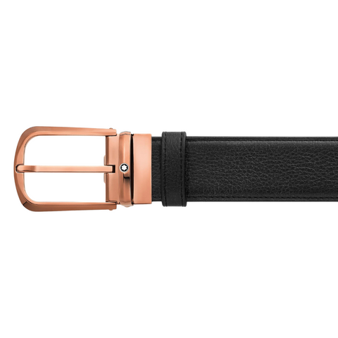 Montblanc Black/brown 35 mm reversible leather belt  Montblanc