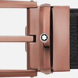 Montblanc Black/brown 35 mm reversible leather belt  Montblanc