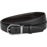 Montblanc Horseshoe buckle black/brown 30 mm reversible leather belt  Montblanc