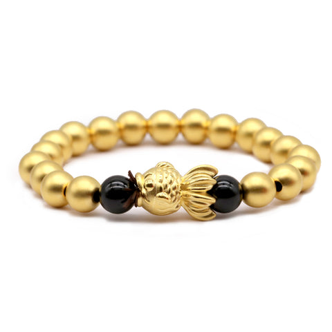 24k Gold Gold Fish Bracelet  Chong Hing Jewelers